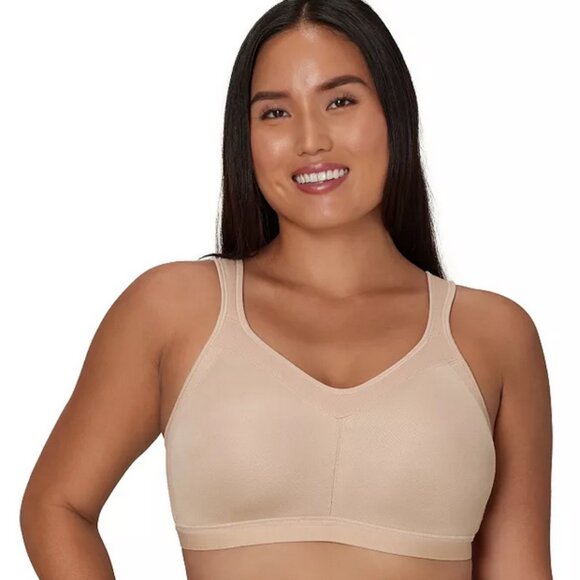 NEW! Playtex 18 Hour Active Breathable Comfort Wireless Bra 46D Nude - Picture 4 of 13